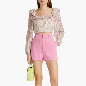 NEW LoveShackFancy Floral Cropped Top NEVER WORN